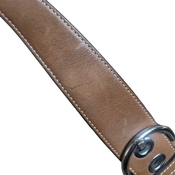 Coach Soho Camel Monogram Canvas Leather Shoulder Bag - Picture 10 of 11